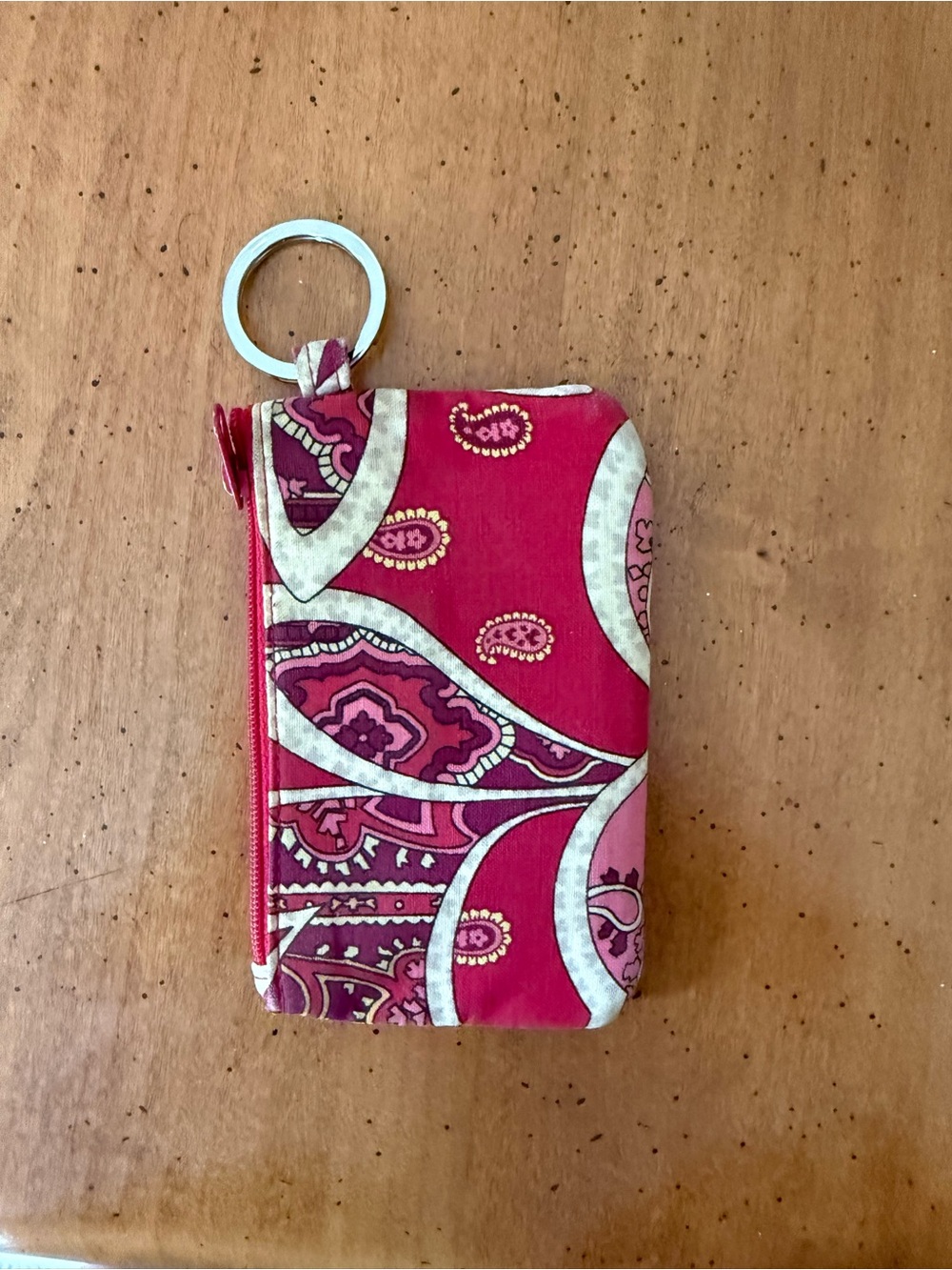 Vera Bradley Card Holder Keychain Wallet - Picture 2 of 4